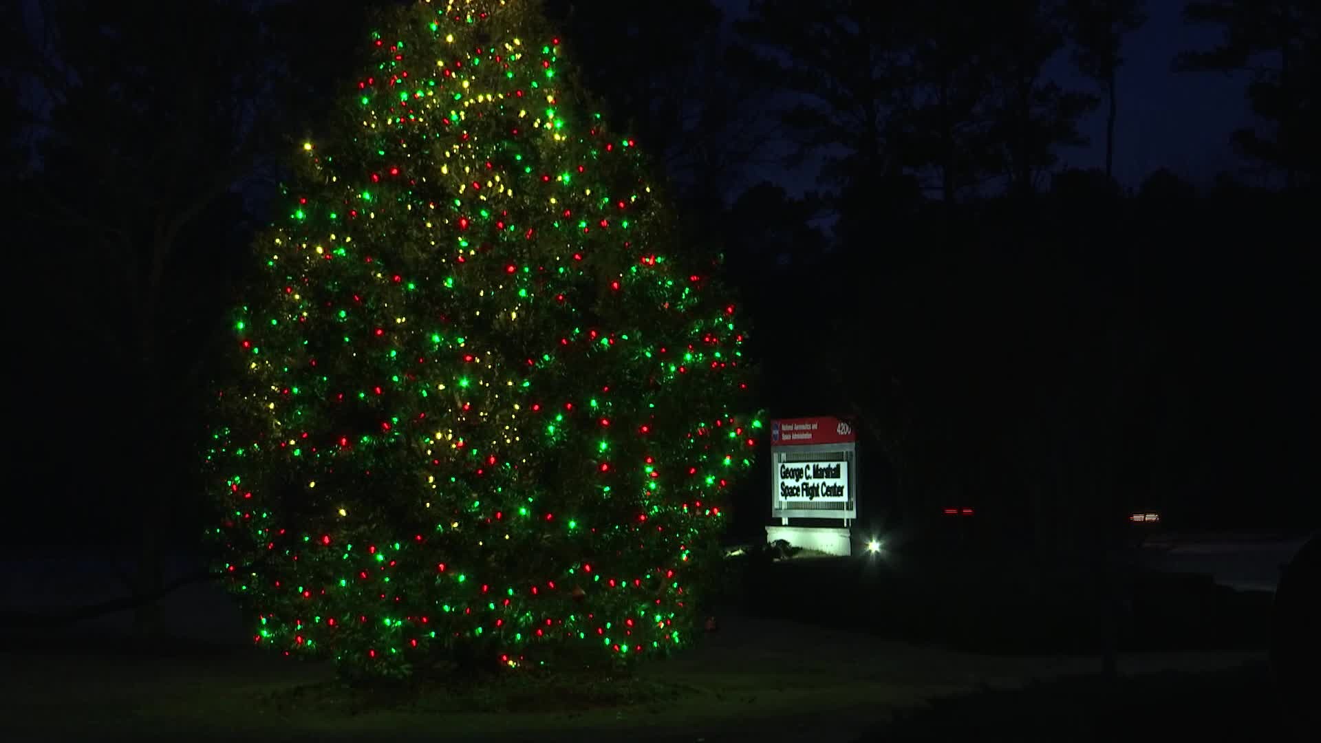NASA's Marshall Space Flight Center hosted their annual tree lighting ceremony Monday evening.