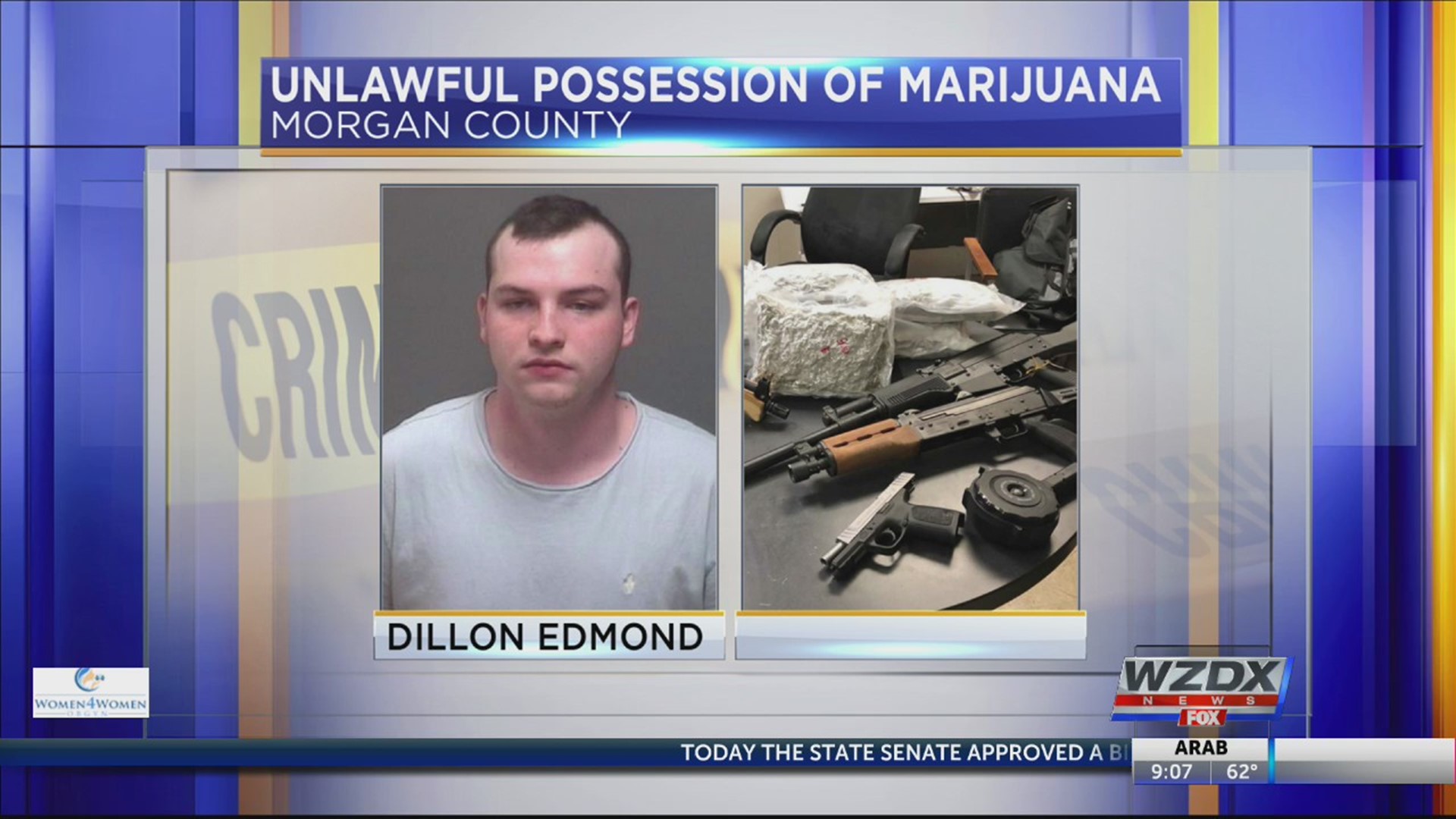 A Decatur man is arrested for possession of marijuana.