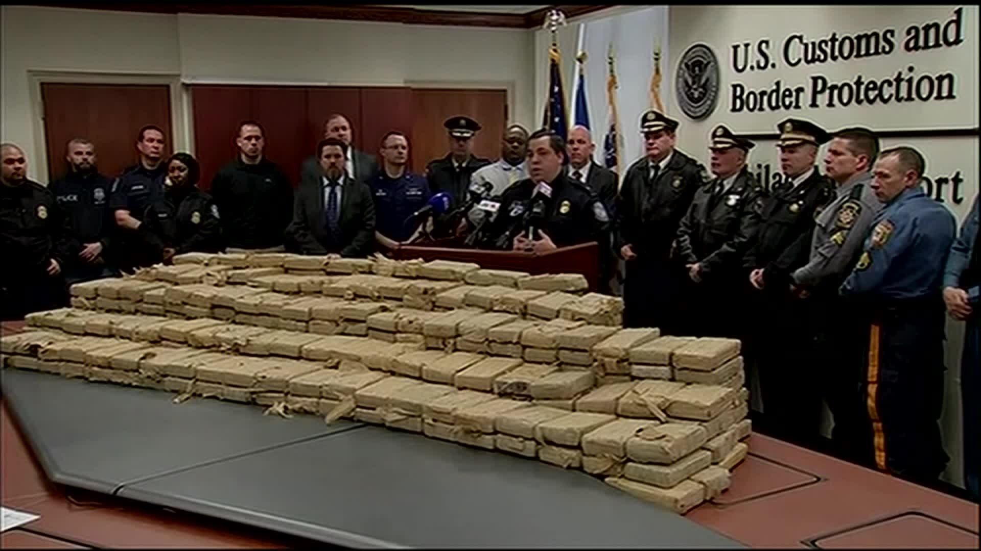 Federal agents seized a massive amount of cocaine from a shipping container at the Port of Philadelphia.