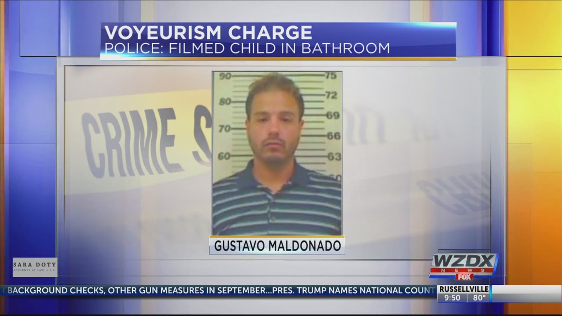 An Alabama man is arrested in Florida for allegedly filming a child in the bathroom at a rest stop.