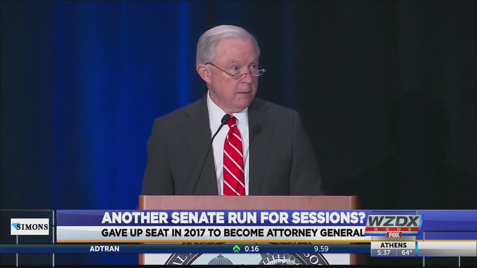 Former Attorney General Jeff Sessions may want his old job back.