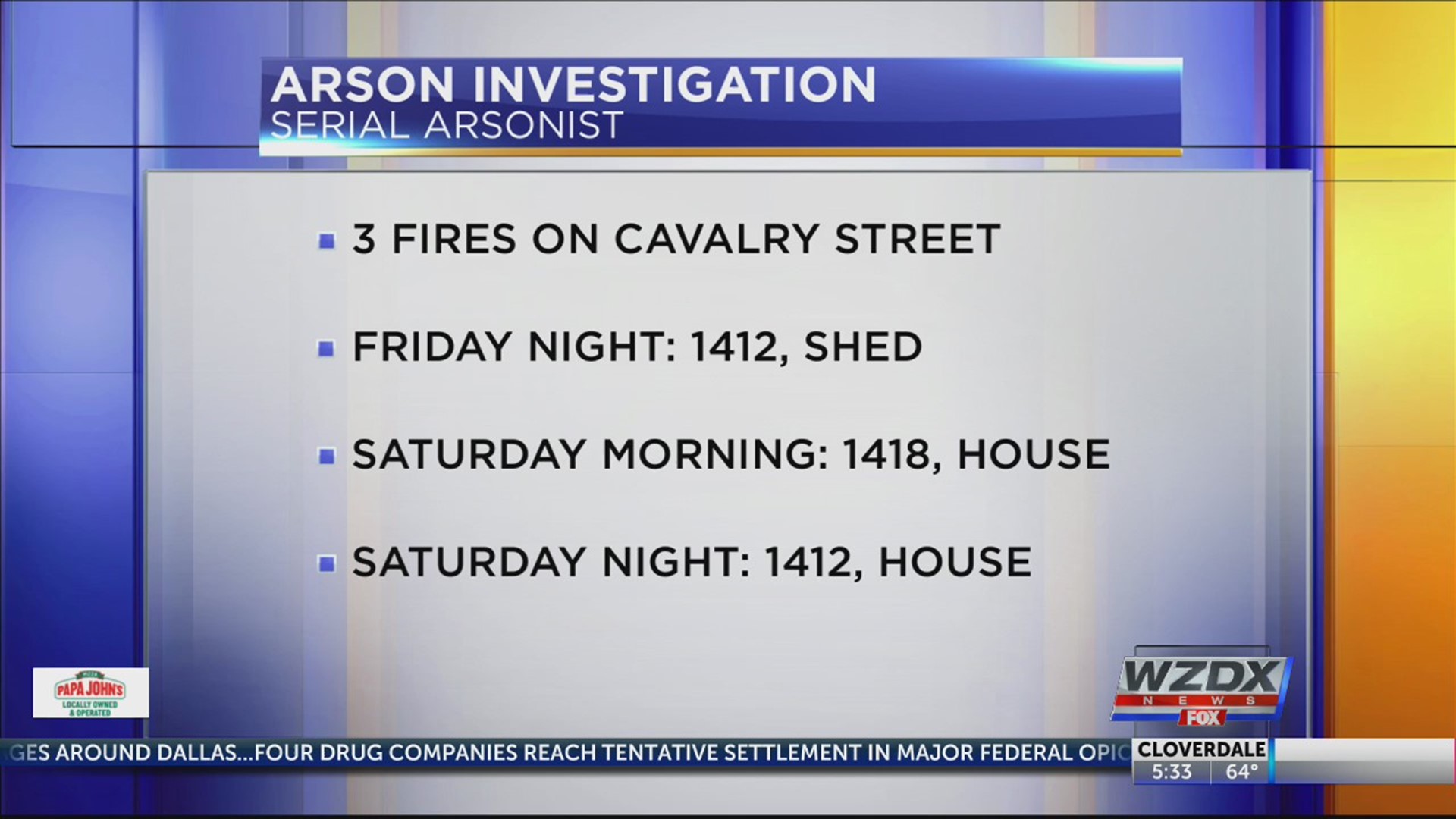 Huntsville Fire & Rescue are investigating three fires set over the weekend.