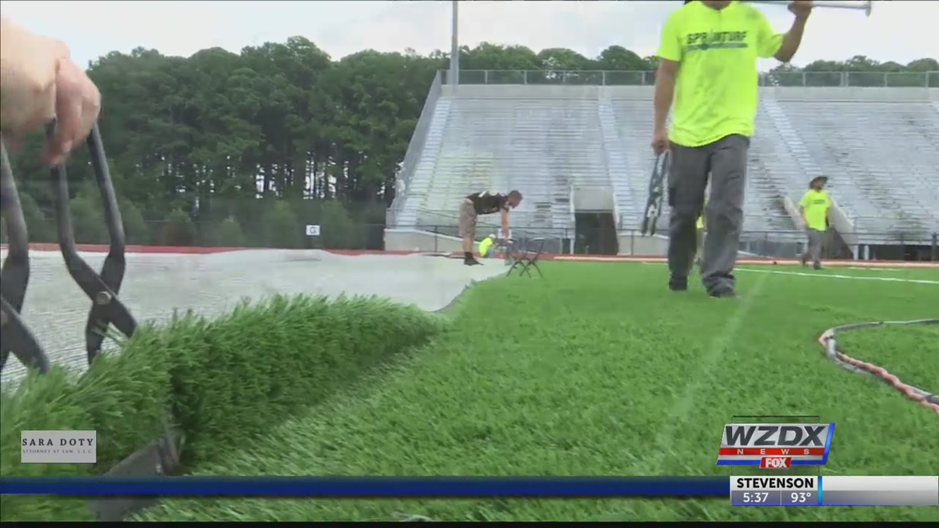 Just in time for football season, high schoolers with Huntsville City Schools will be playing on some shiny new turf.