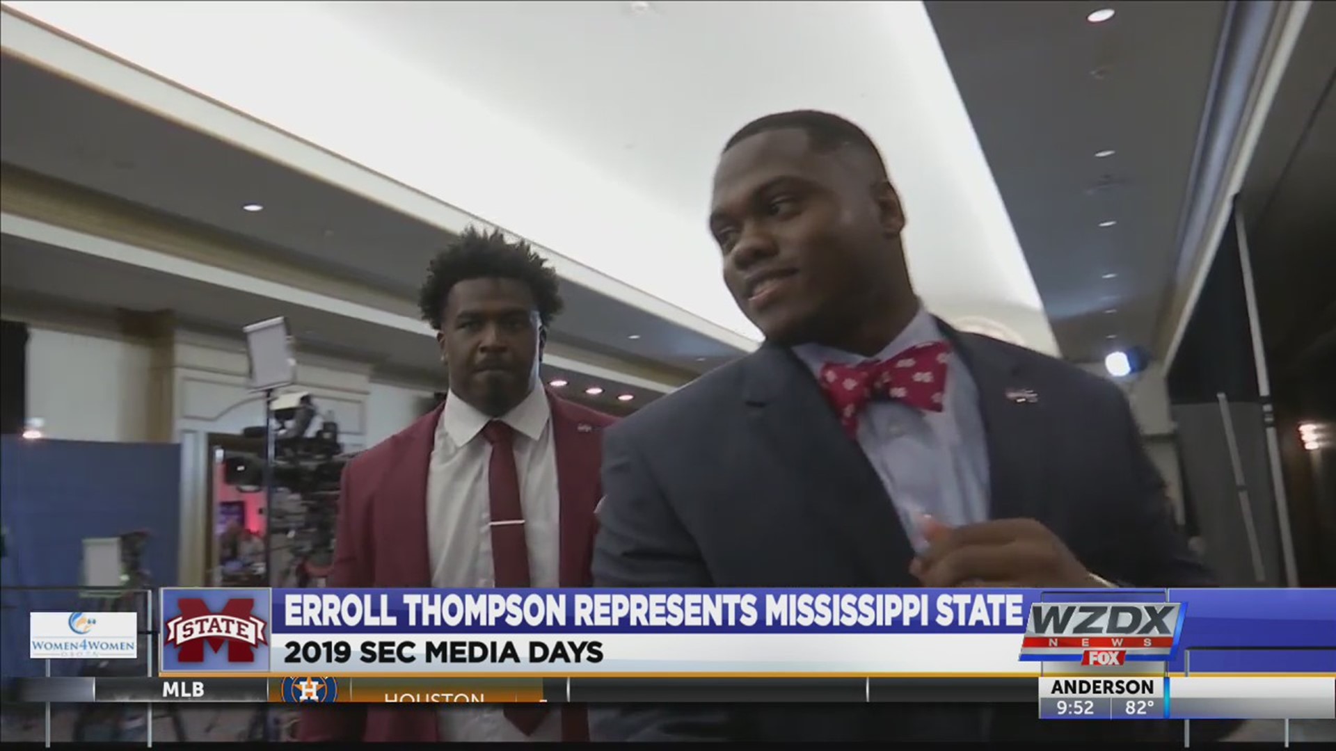 Florence high school graduate Erroll Thompson represented Mississippi State Wednesday at SEC Media days.