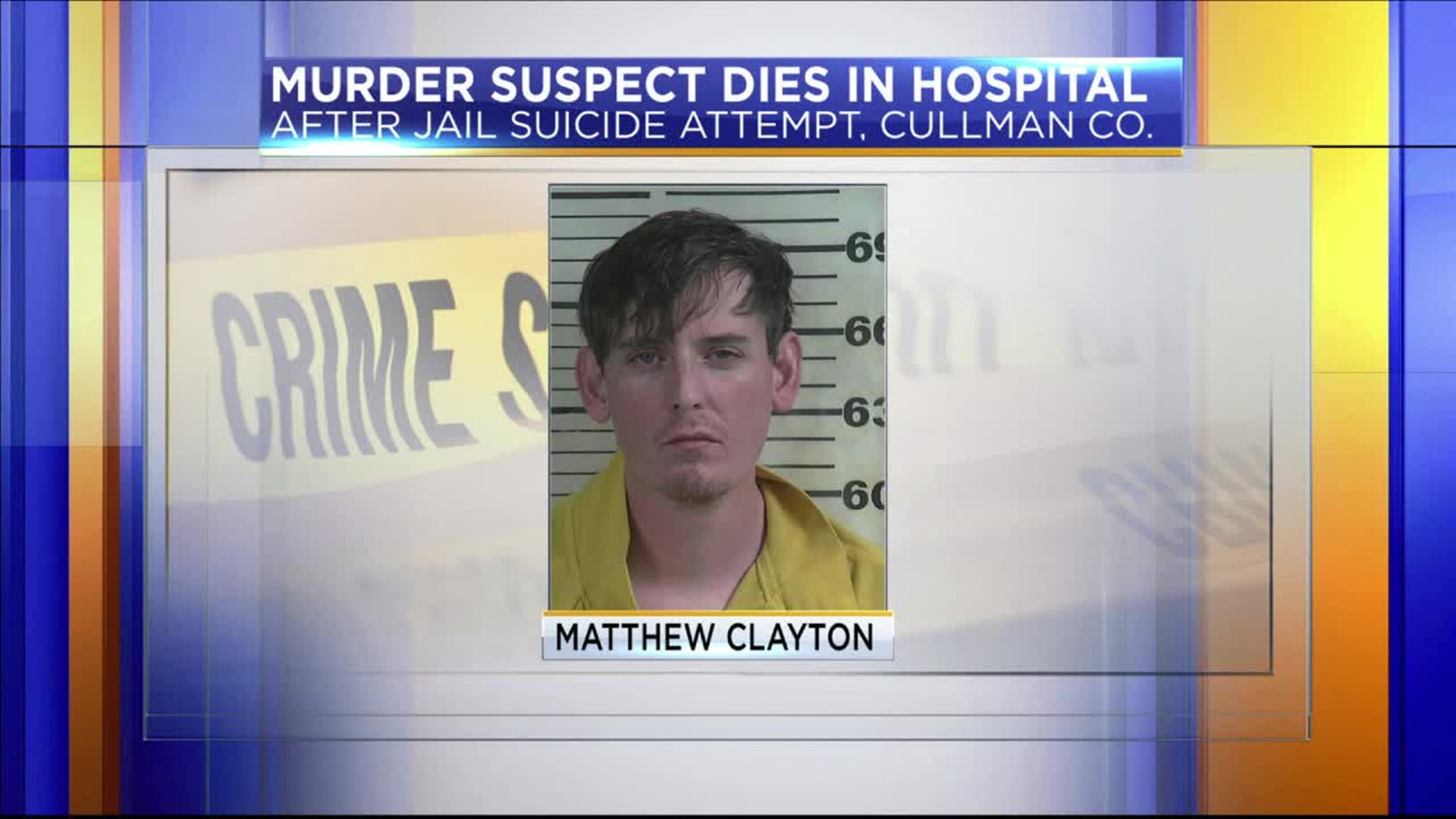 Cullman County Coroner says 30-year-old Matthew Clayton died Tuesday after attempting suicide in the county jail Friday night.