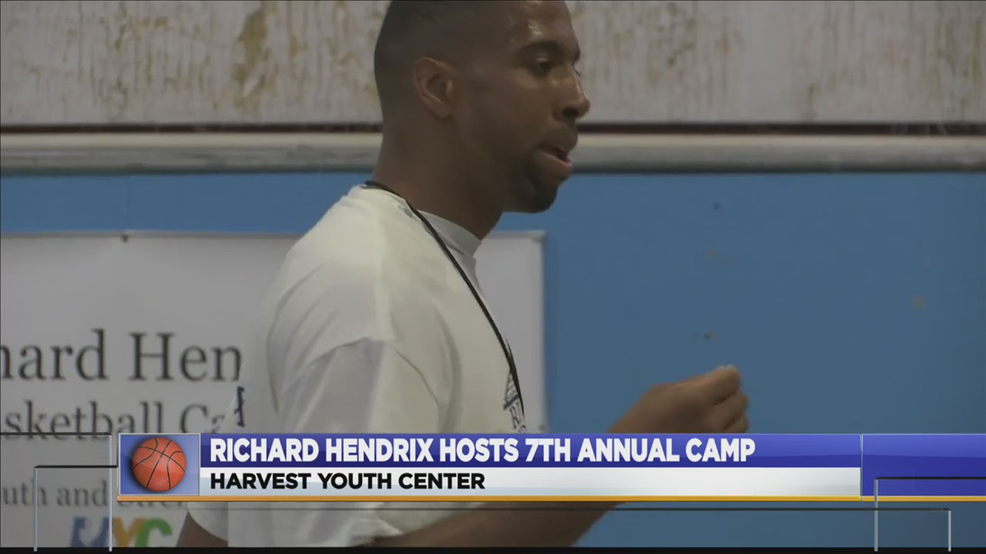 For the 7th year in a row, Richard Hendrix returned to the Harvest Youth Club to host his annual basketball camp. The Mr. Basketball Winner is back for the summer after competing in France with Le Mans.