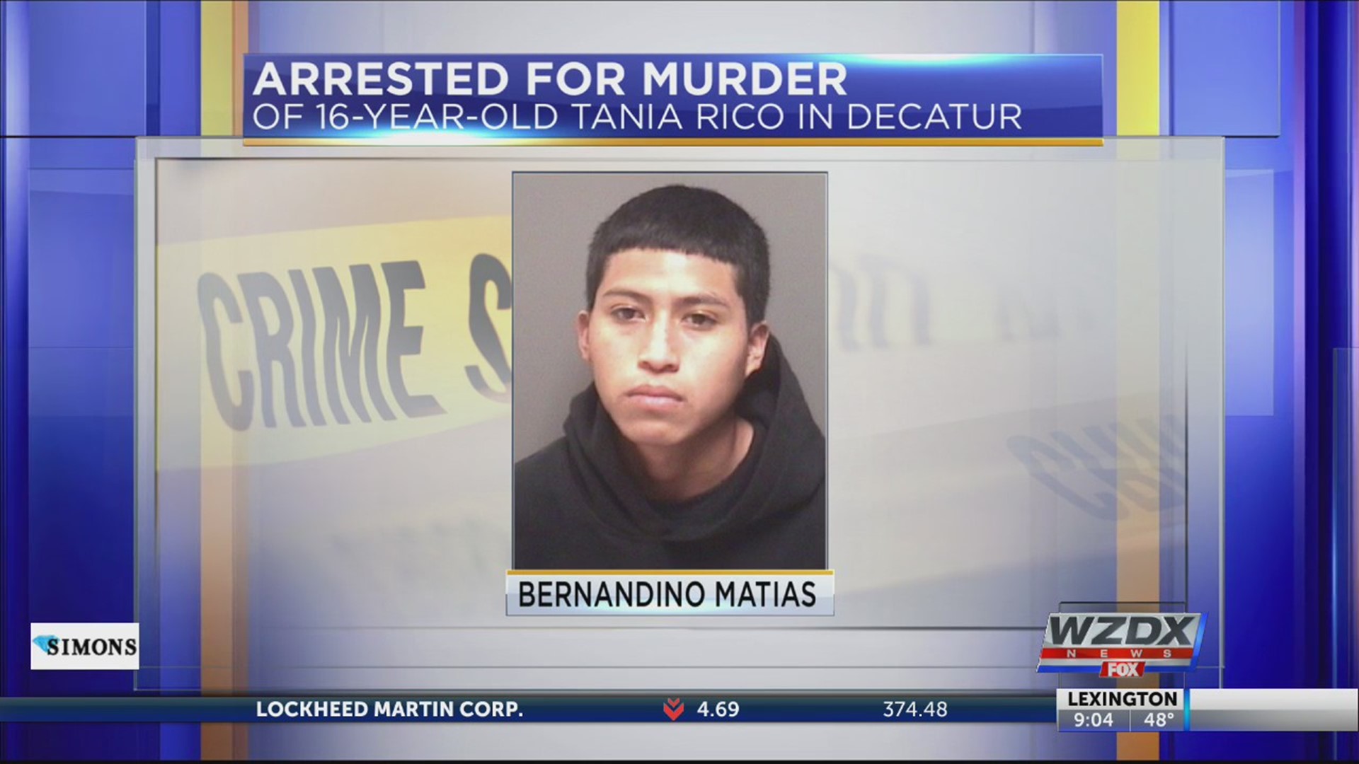 Authorities say Bernandino Matias has been extradited to Alabama and is now in the custody of the Morgan County Sheriff's Office.