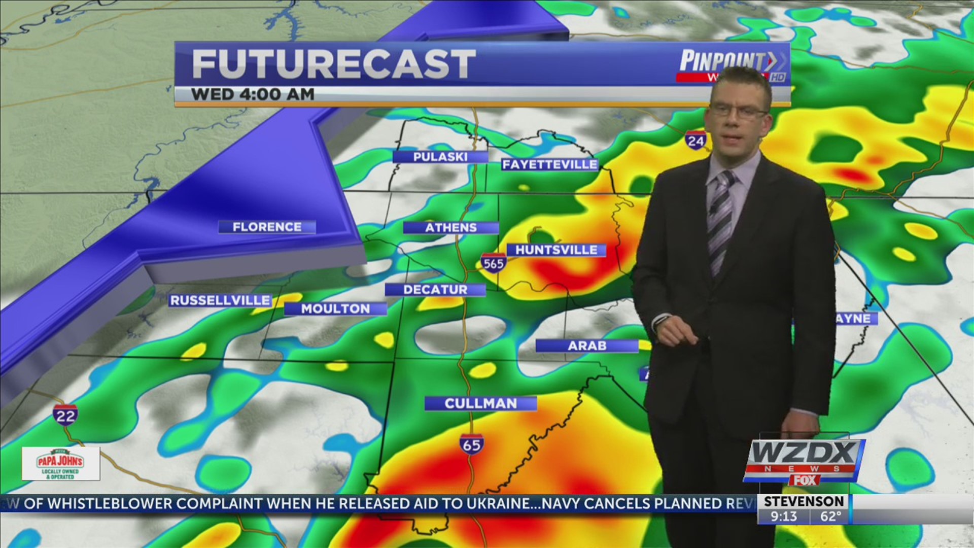 Storms move in tonight, and some will be strong ahead of a cold front. That cold front ushers in much cooler air for the Thanksgiving holiday. Details inside tonight's forecast.