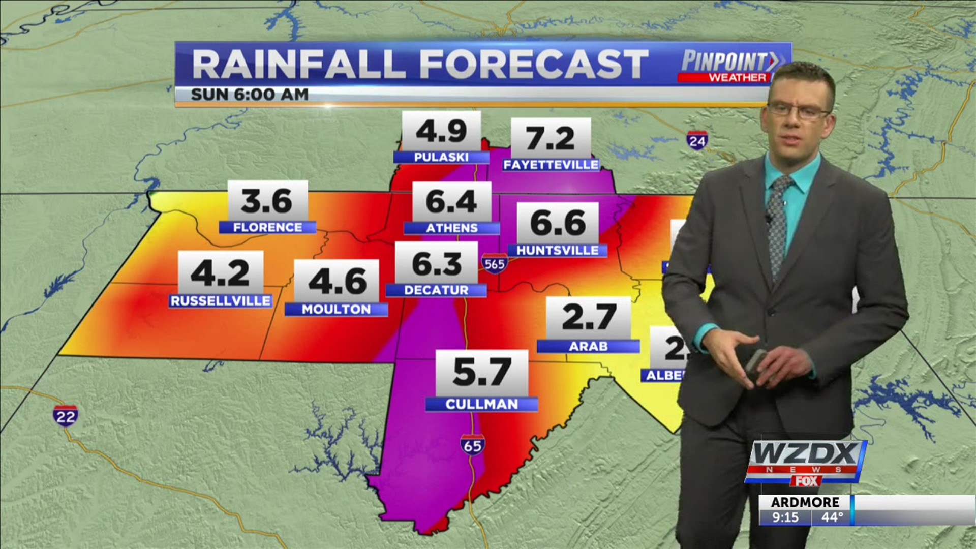 Weather Forecast Sunday, January 6, 2020