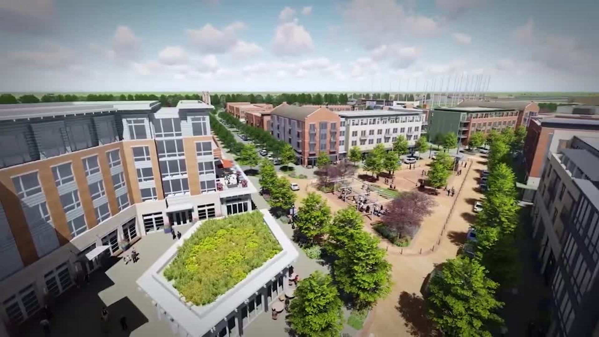 We're getting a better at look at what the MidCity District will look like once it's completed.