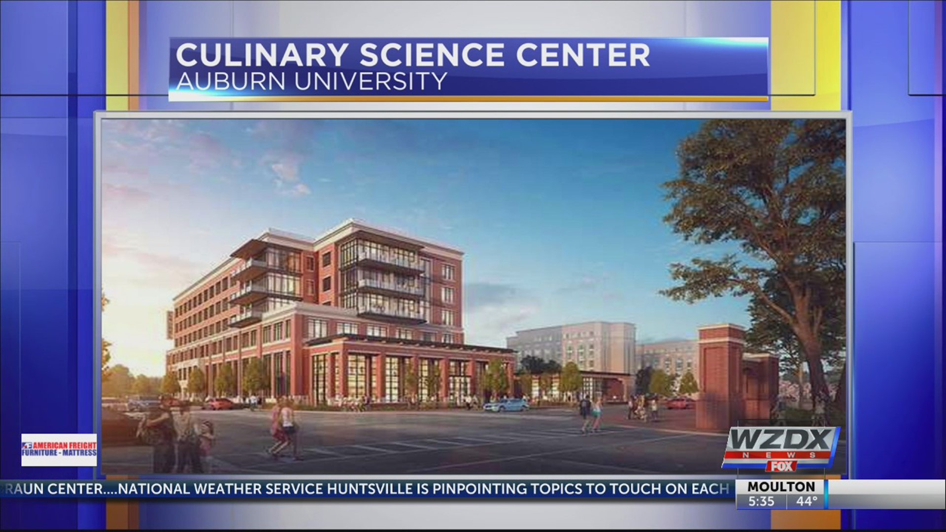 Auburn University is adding a $94.5 million culinary science center to its campus.