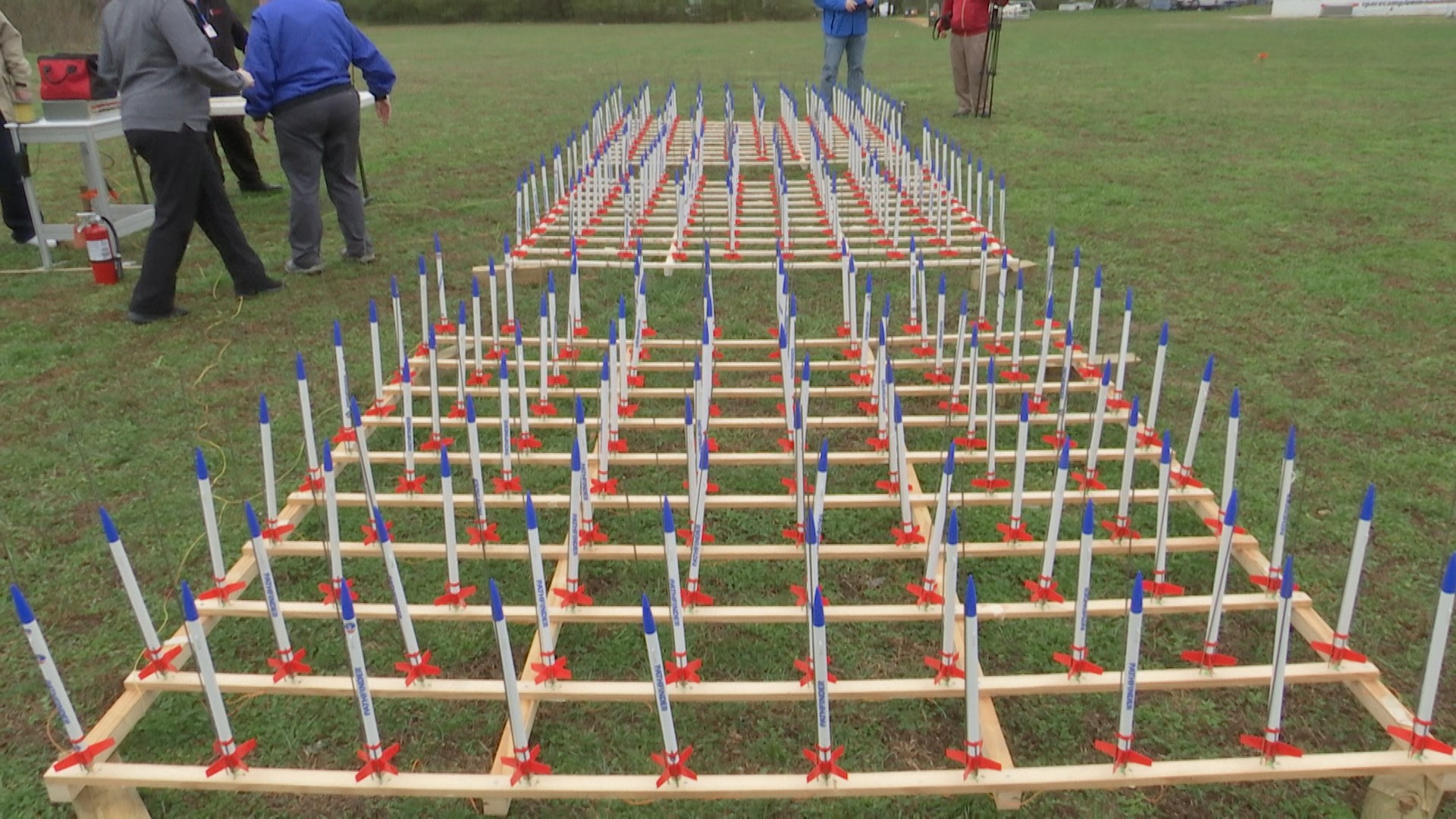 How do you break a Guinness world record? To practice you need 300 model rockets, a couple dozen engineers, and a whole lot of excitement.