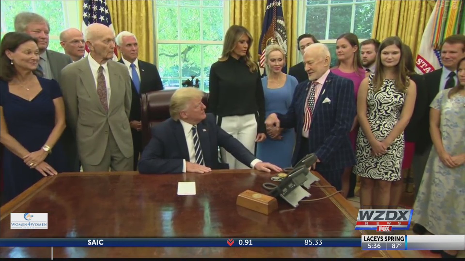 President Trump invited the Apollo 11 crew to the White House to commemorate the 50th anniversary.