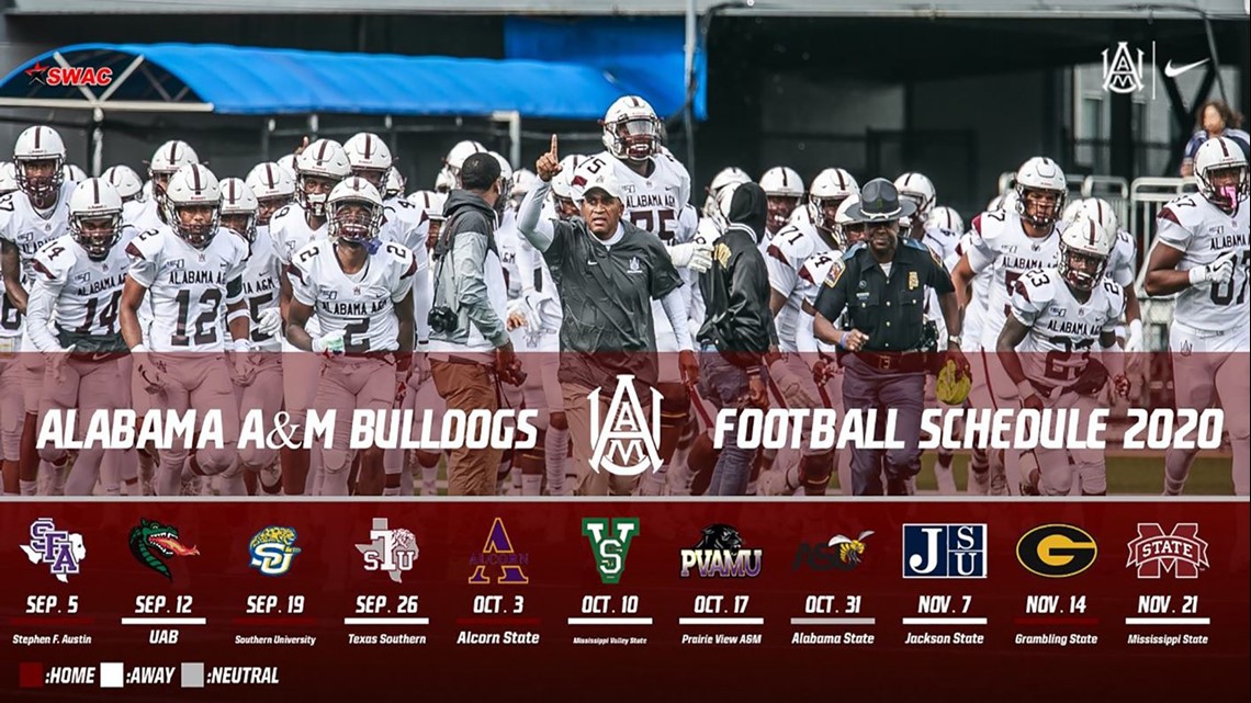 Alabama A M Releases 2020 Football Schedule Rocketcitynow Alabama A M Releases 2020 Football Schedule Rocketcitynow