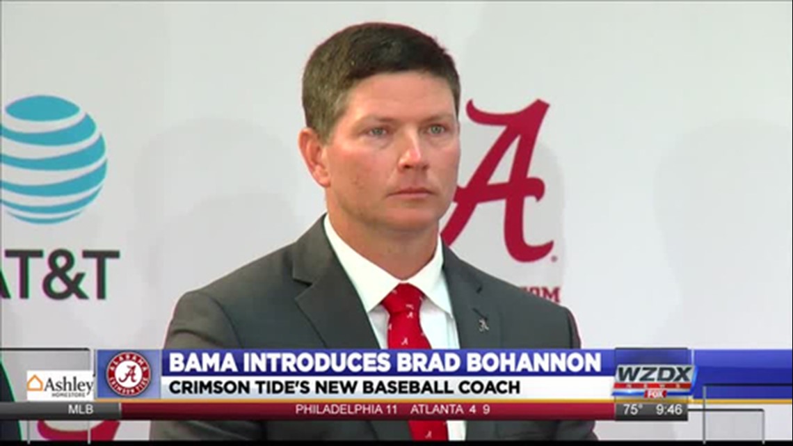 Brad Bohannon Introduced As Head Baseball Coach At Alabama ...