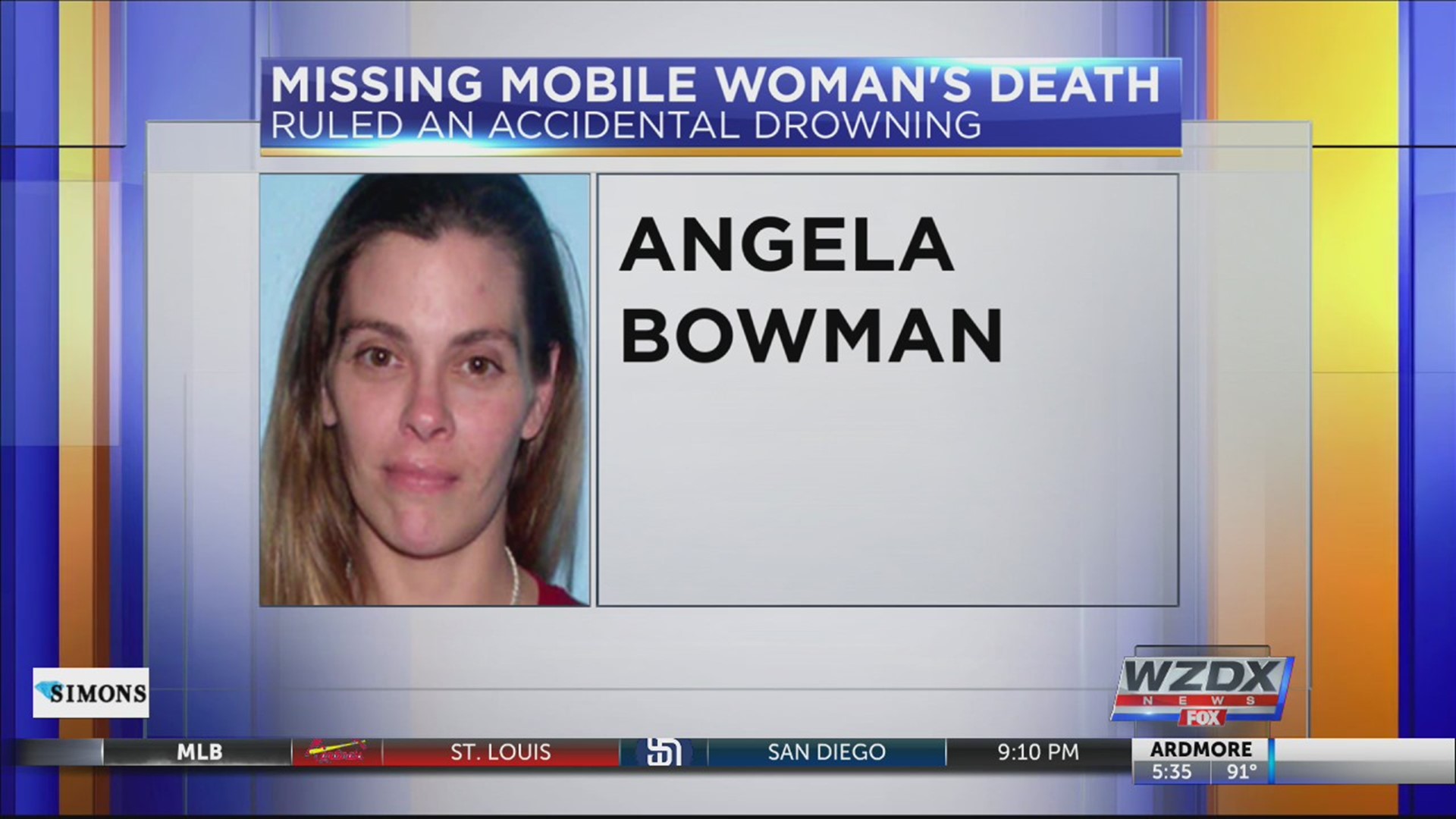 The death of a Mobile woman whose body in a creek was found has been ruled accidental.