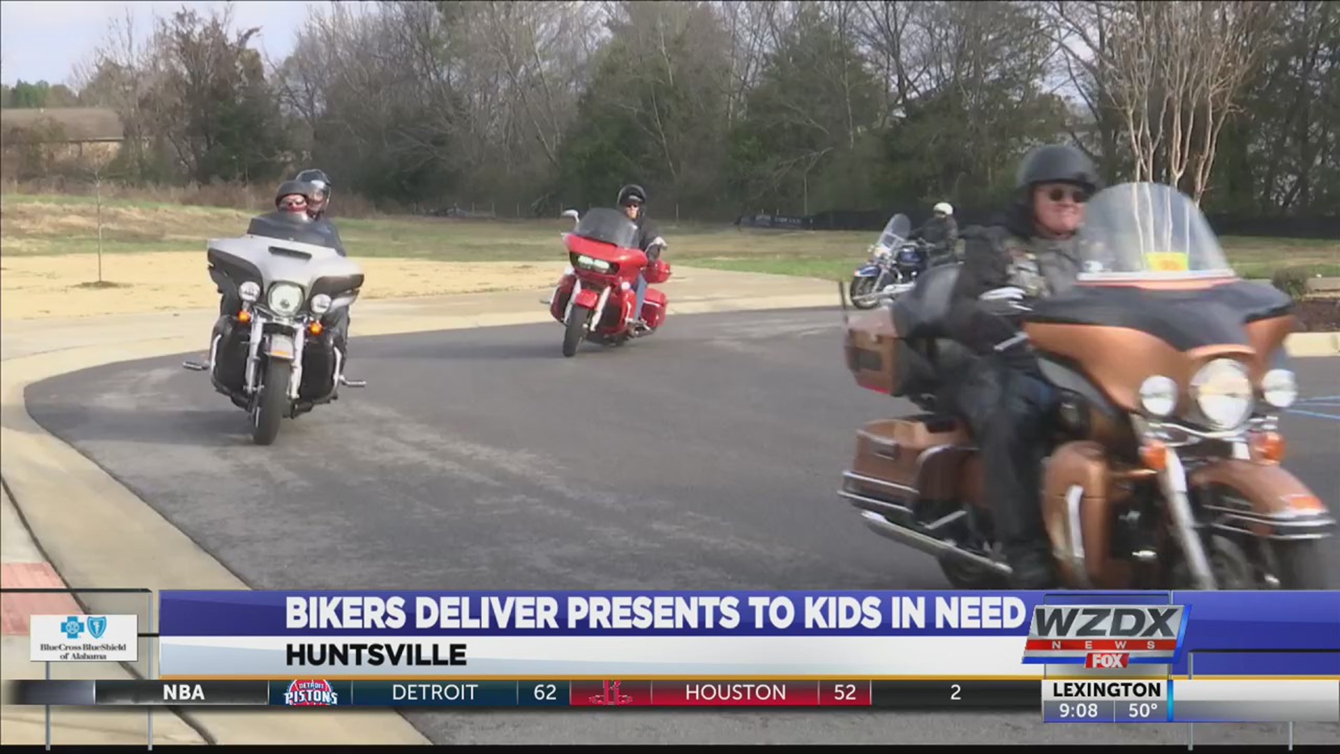 Bikers deliver gifts to local kids