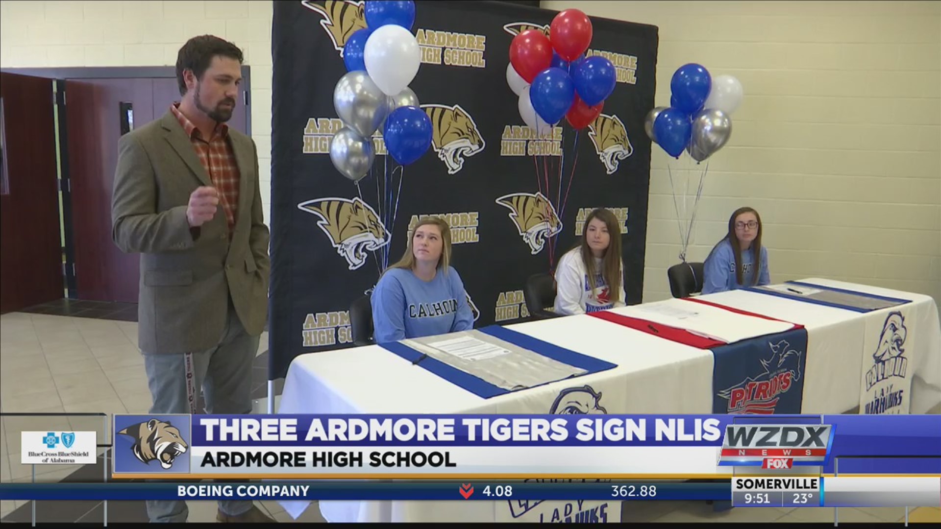 The fall sports signing period kicked off today across the nation and here in the Tennessee Valley we have several local standouts putting the pen to the paper.