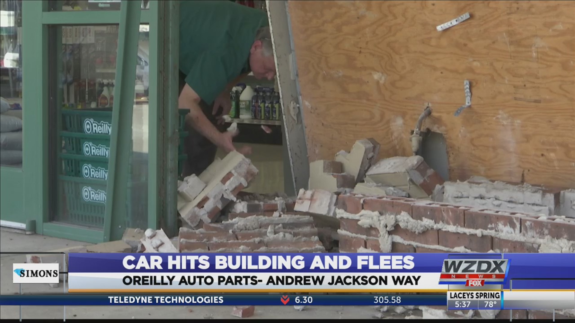 O Reilly Auto Parts Store Damages By Hit And Run Driver Rocketcitynow Com