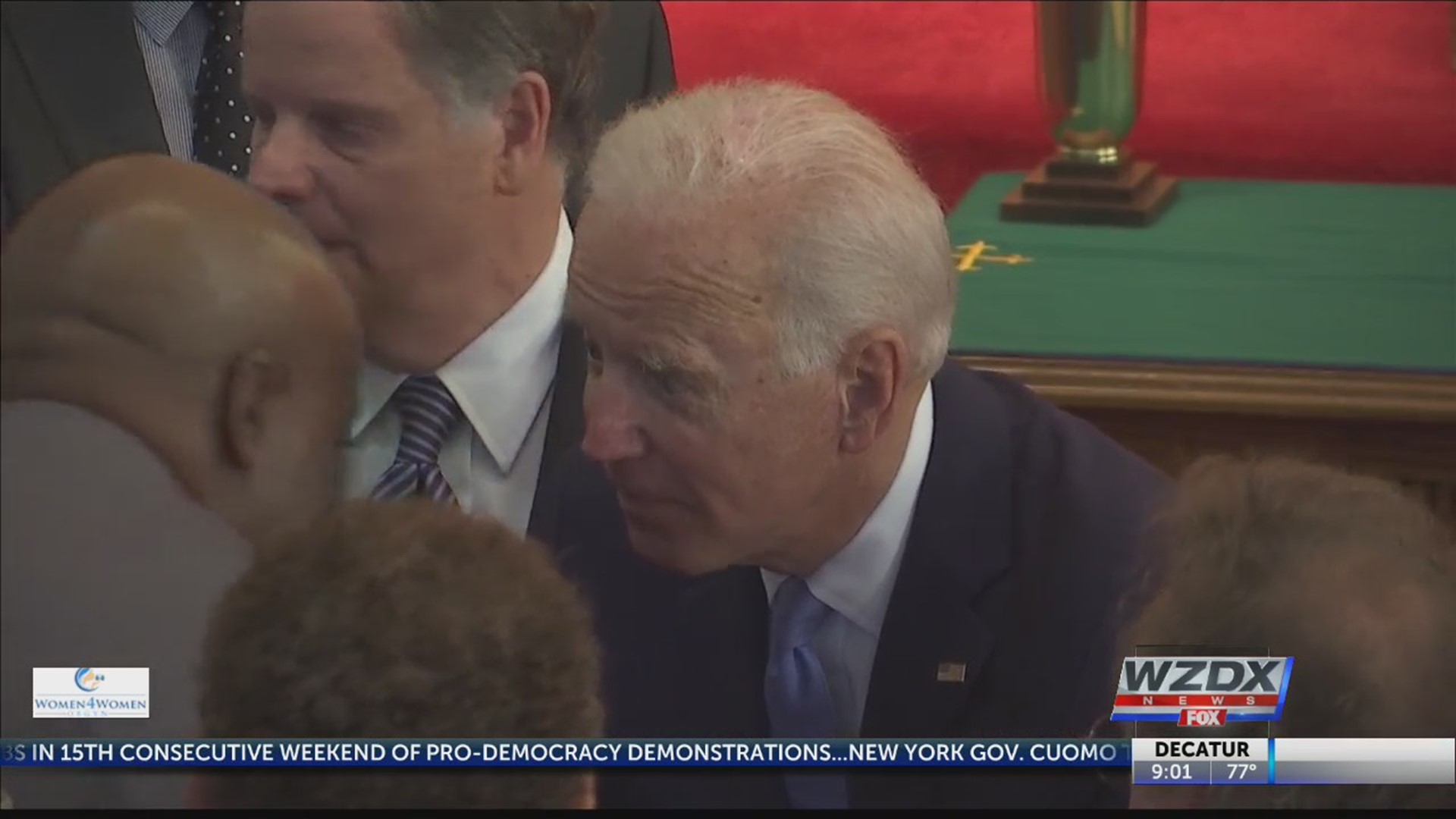 Democratic candidate and former Vice President Joe Biden made a stop in Birmingham Sunday, September 15. Biden spoke at the 16th Street Baptist Church were 56 years since four young girls were killed in the church bombing.