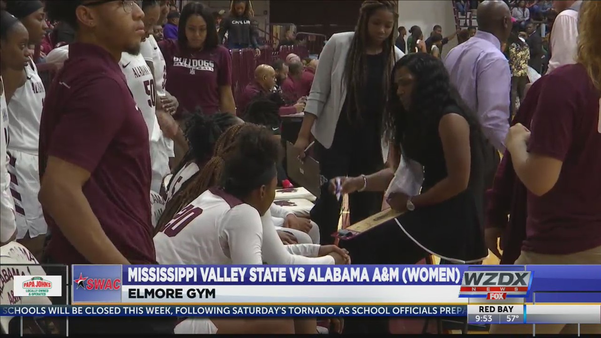 Alabama A&M defeated MVSU 68-48 tonight inside Elmore Gym.  The Lady Bulldogs dominated in the paint area against the Devilettes, led by junior DeShawna Harper who led all scorers wit 19 points, Dariauna Lewis who added 18 points and nine rebounds, along with Jameica Cobb recording a 12 point, 10 rebound double-double.