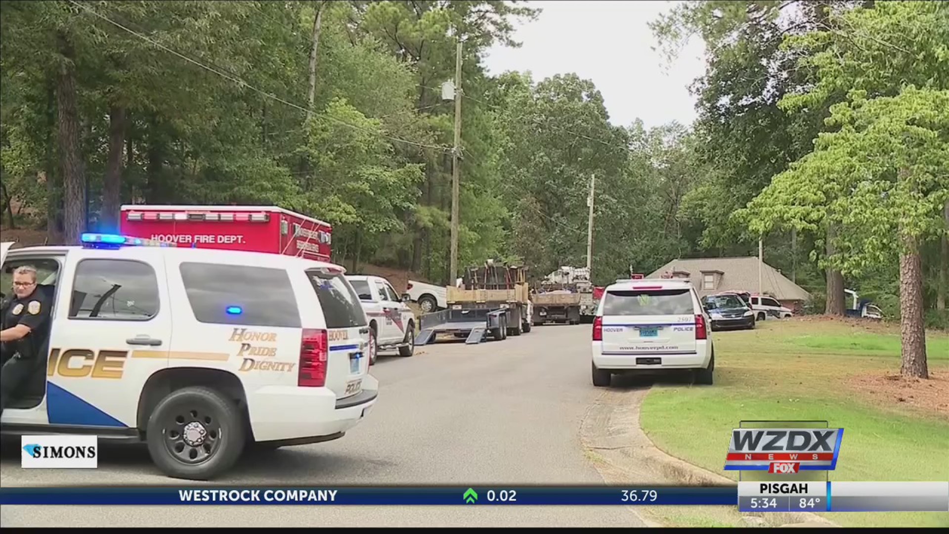 Two people are dead after a trench collapsed on them in Hoover.