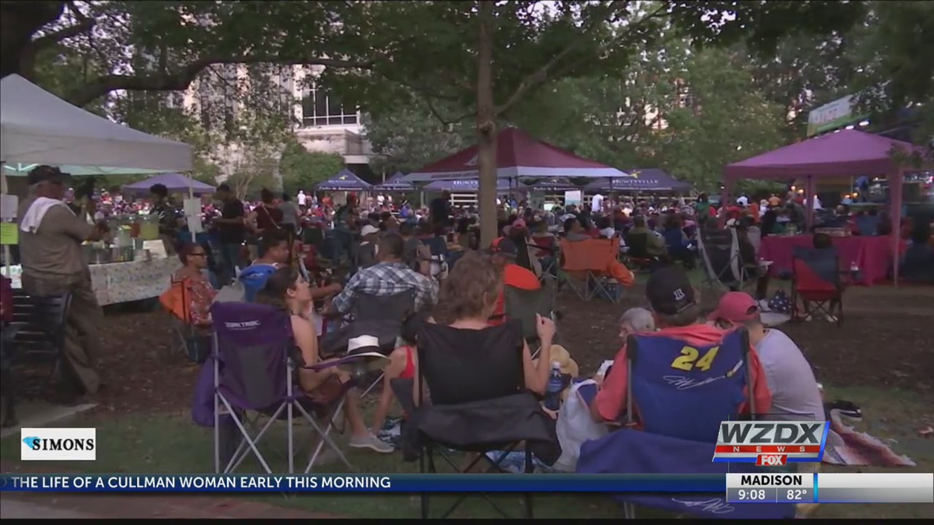 The sound of jazz is in the air at Big Spring Park, where people in Huntsville came together to listen to live music.
