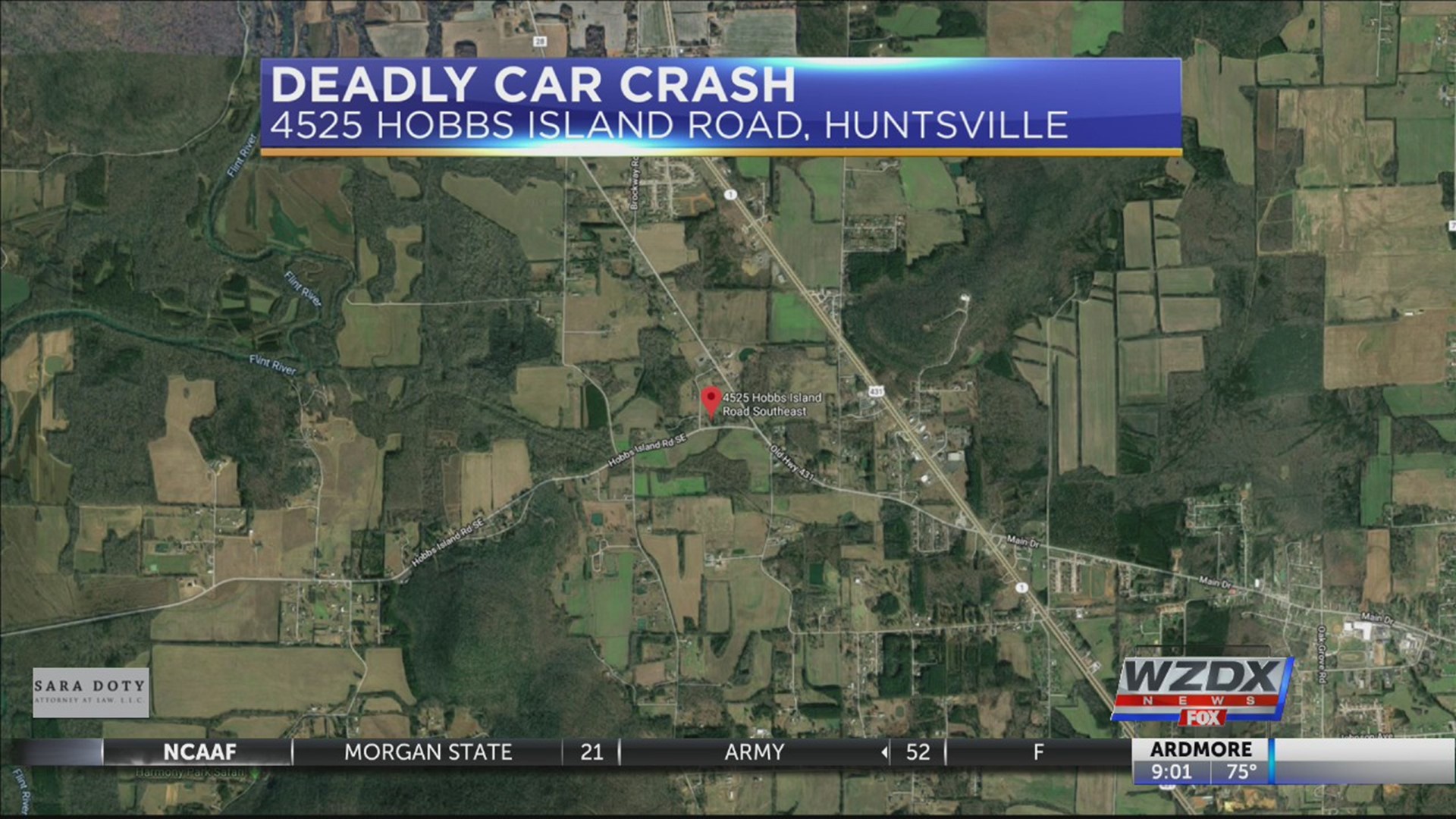 A man is dead following a single-vehicle crash in Huntsville early Saturday morning.