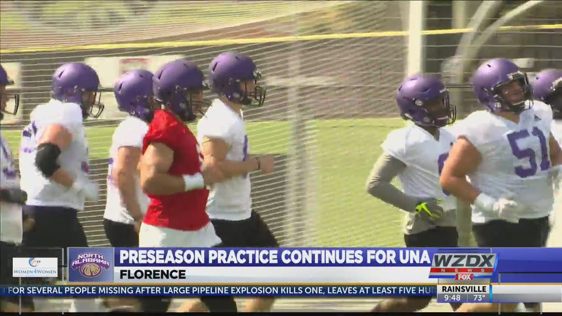 UNA Head Football Coach Chris Willis continued to be pleased with what he is seeing from his football team after the Lions completed their second day of practice at noon on Thursday.