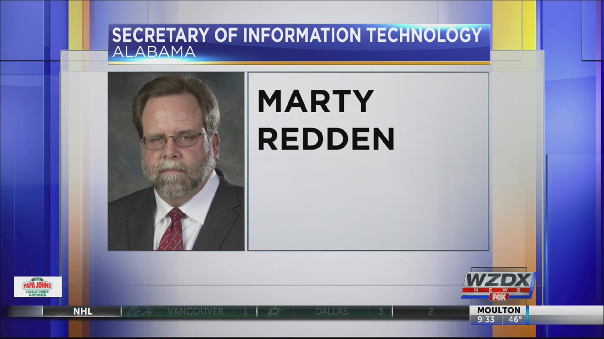 Gov. Ivey announced Tuesday that Marty Redden will serve as the Alabama Office of Information Technology Secretary. Redden began serving as the acting secretary in July 2019.