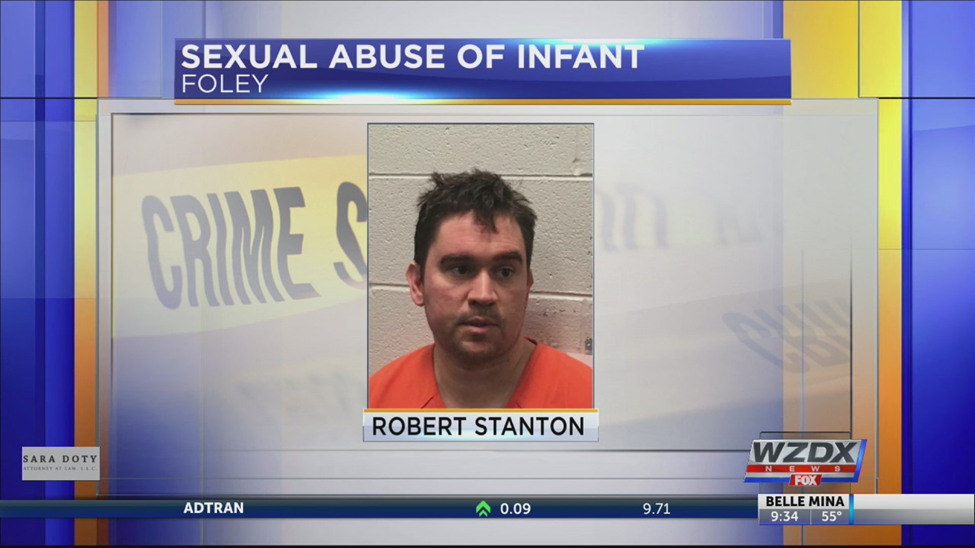 Foley Police say they learned of a possible sexual assault of a minor on Sunday, Dec. 22. During the course of their investigation, detectives learned that Robert Jay Stanton, 35 of Foley, exposed a child less than a year old to criminal sexual contact.