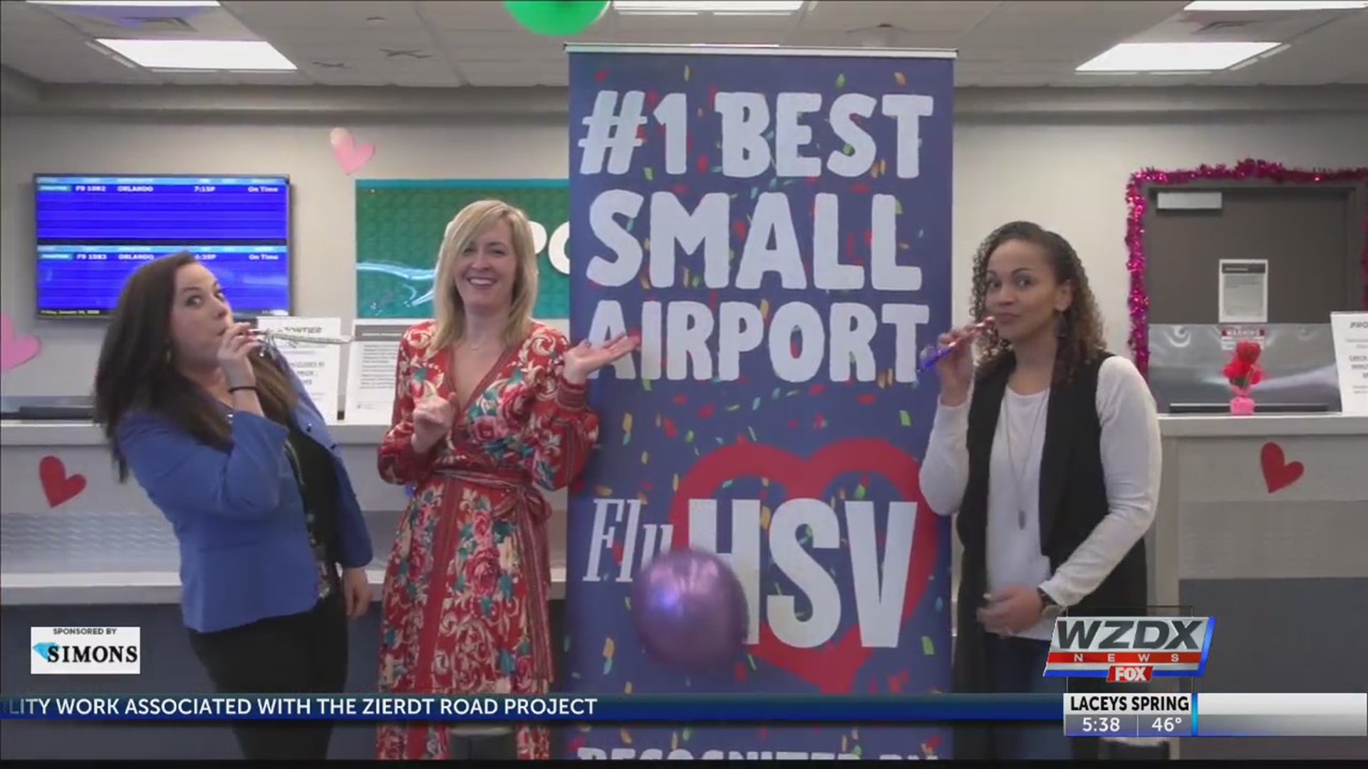 Huntsville International Airport has been named the Best Small Airport in the U.S.