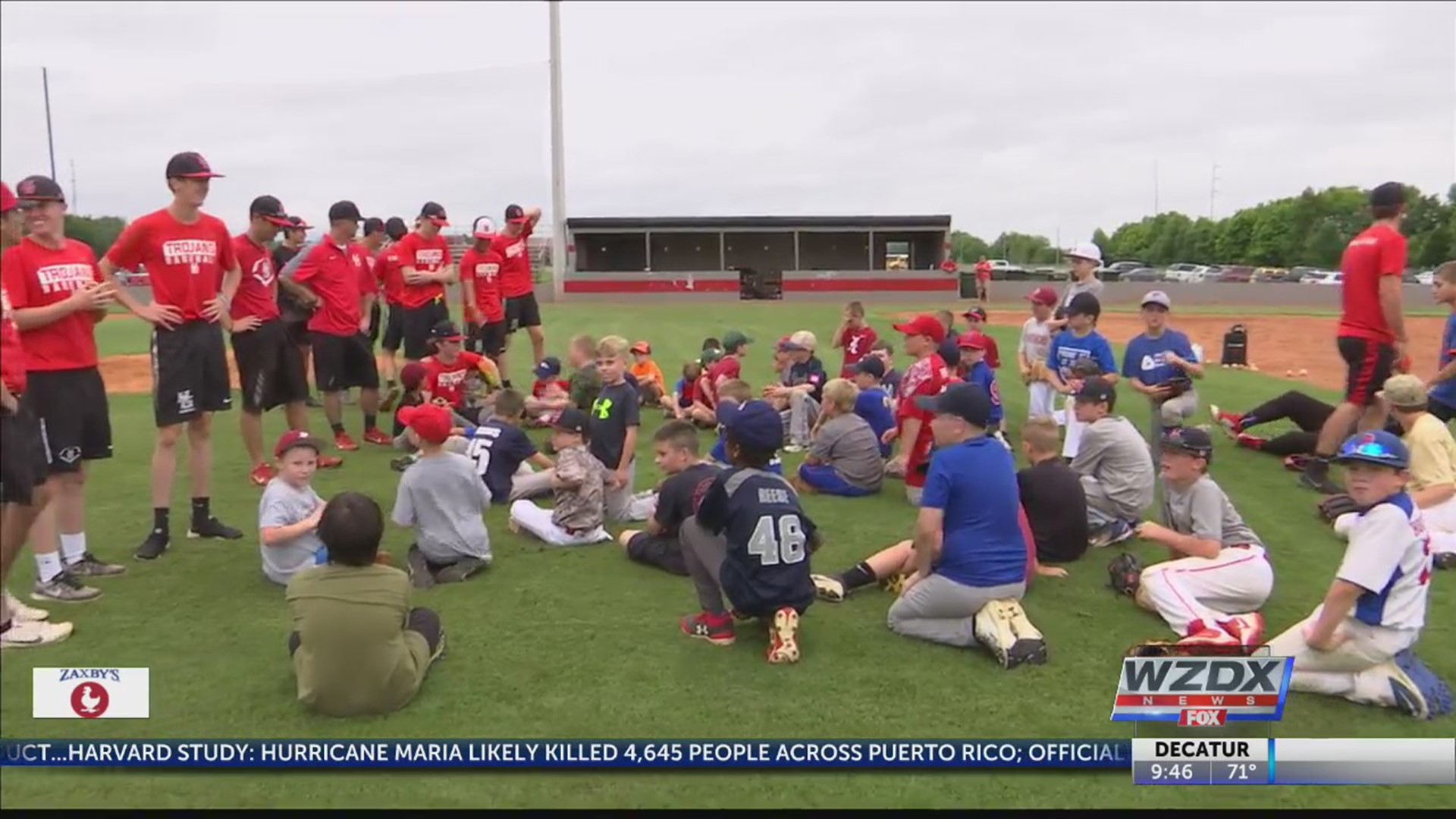 The rain didn't stop the reigning 6A State Champions from hosting their annual baseball camp where they're helping gear up and build up the next generation to win a state title.