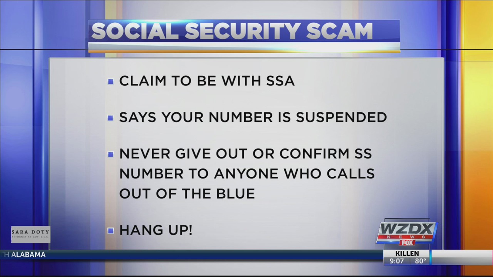 If someone calls you about your Social Security card or number, hang up.