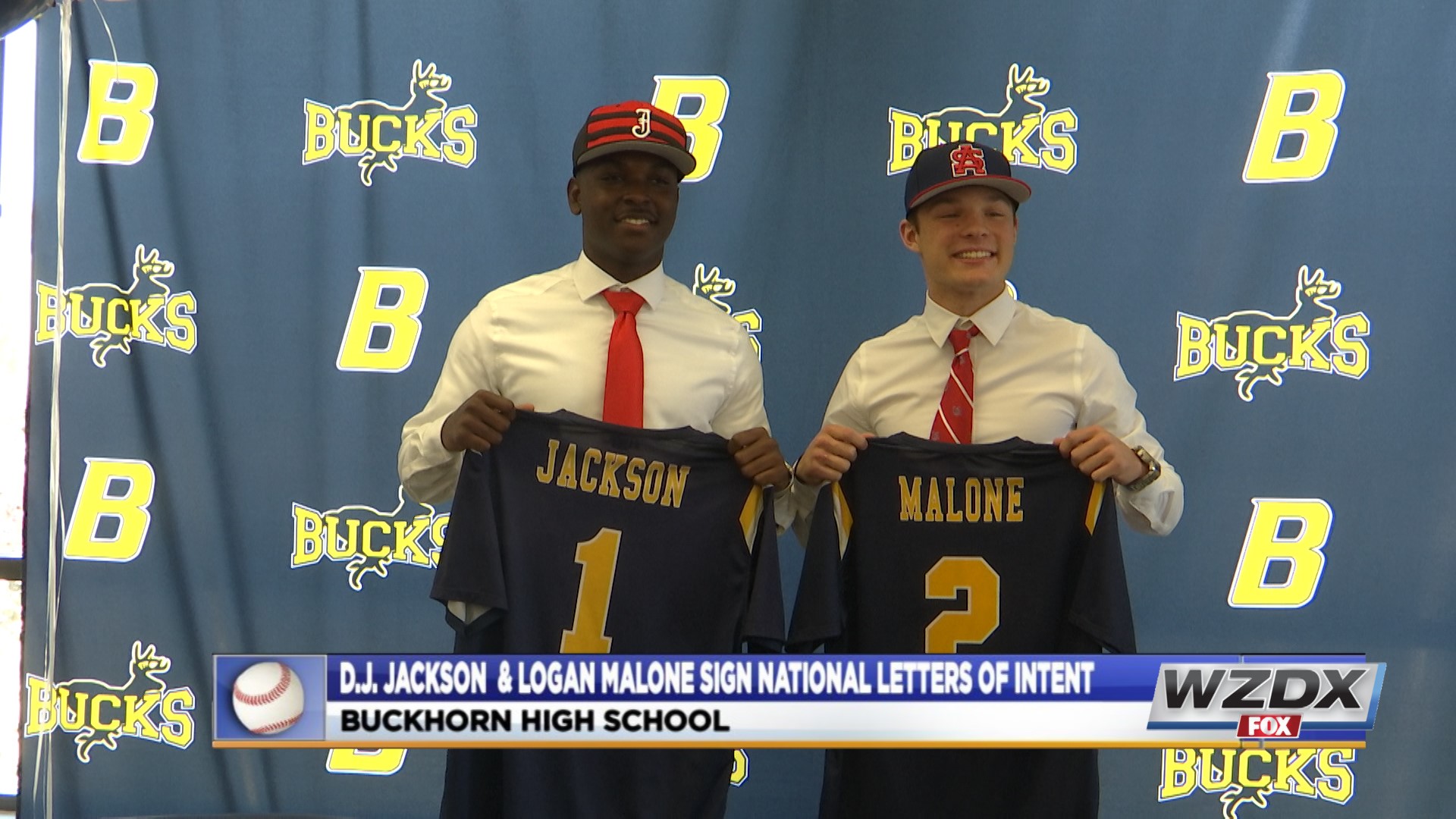 Buckhorn baseball standouts D.J. Jackson and Logan Malone signed national letters of intent Friday on campus. 
Jackson signed with the Jacksonville State Gamecocks, while Malone signed with the South Alabama Jaguars.