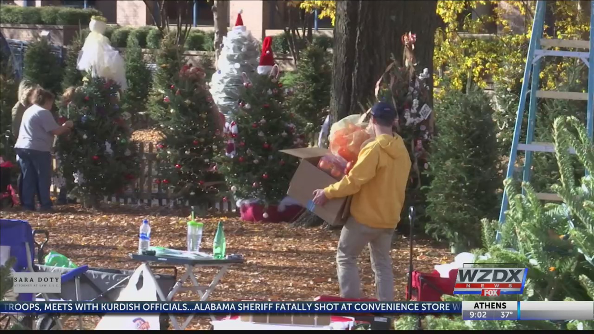 Locals decorate hundreds of trees “Angel Tree” remembers those lost