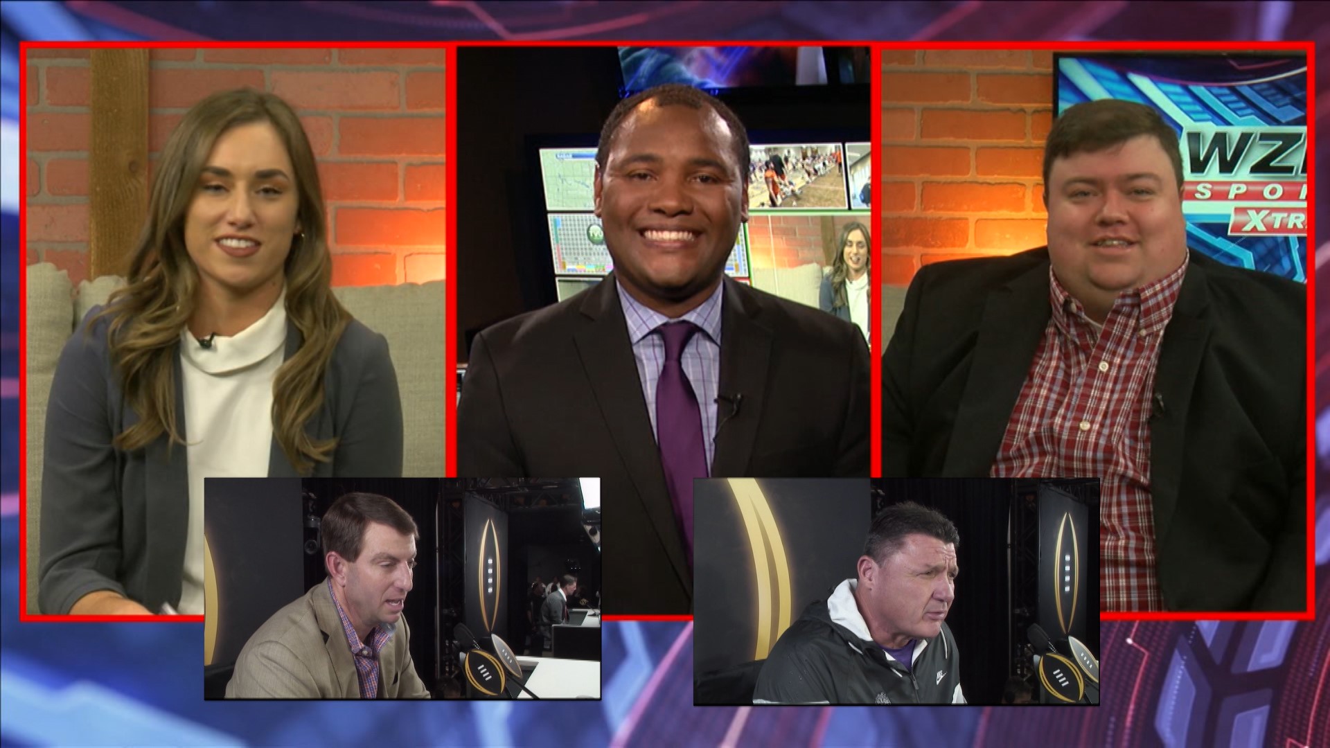 LSU and Clemson are squaring off for the 2020 National Title Monday night in New Orleans. The sports crew along with Arky Shea gave predictions and keys to the game for both teams. Plus some impressions of LSU Head Coach Ed Orgeron were on display as well.