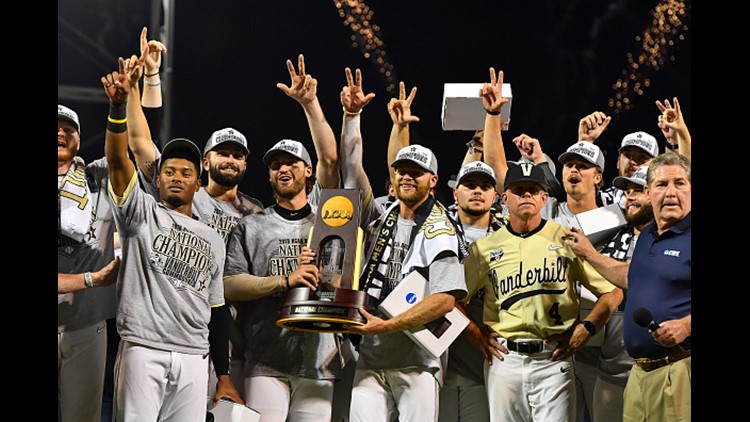 Vanderbilt wins 2019 College World Series title in three games over  Michigan