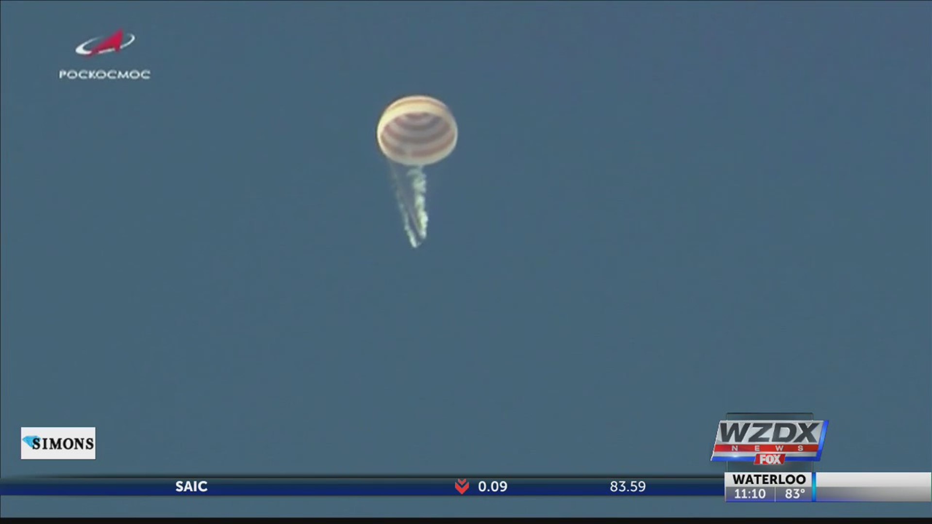 A trio of astronauts returned to earth from the International Space Station Thursday.