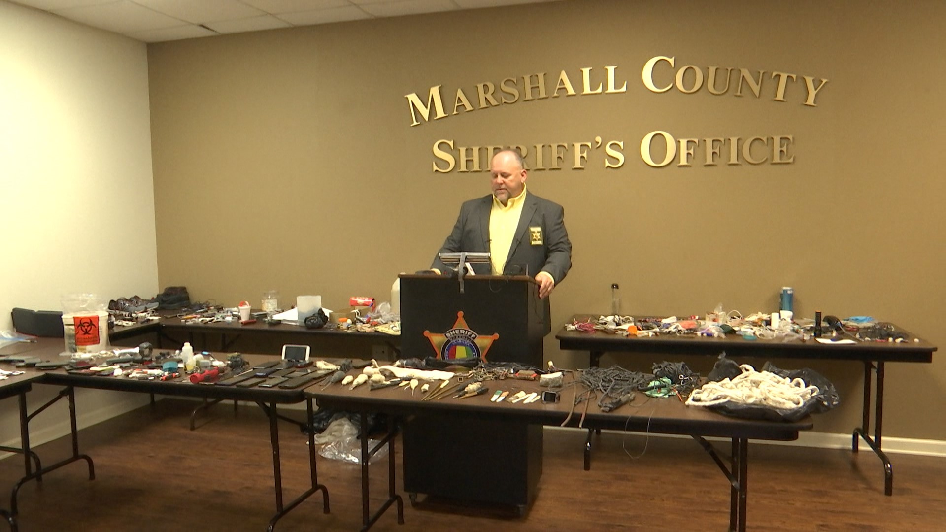 Marshall Co. Jail shakedown yields drugs, handmade knives, dozens of