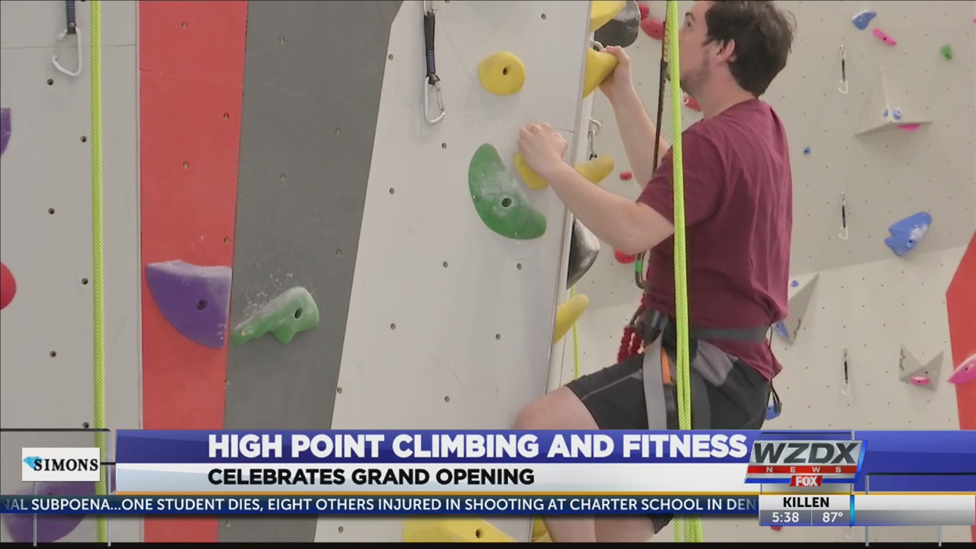 High Point Climbing and Fitness celebrates their grand opening today. The event, which features free coffee, day pass and gear specials, food trucks, and beer, goes until 10pm tonight.