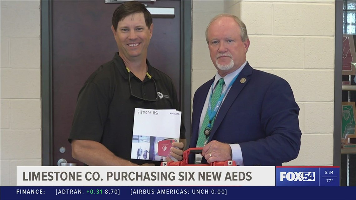 Limestone County schools implement 6 new defibrillators - Vimarsana News