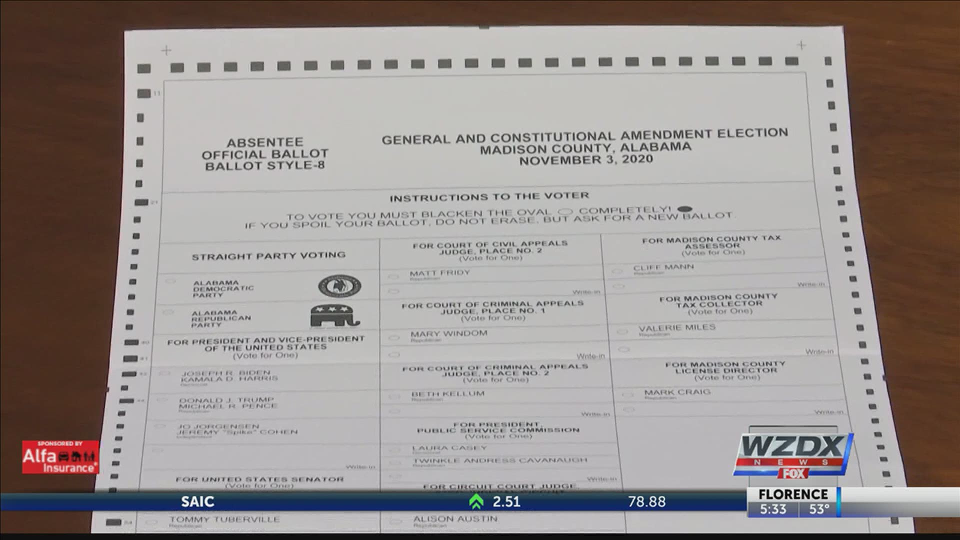 If you have not returned your absentee ballot yet, you can still vote in person at your polling place on election day.