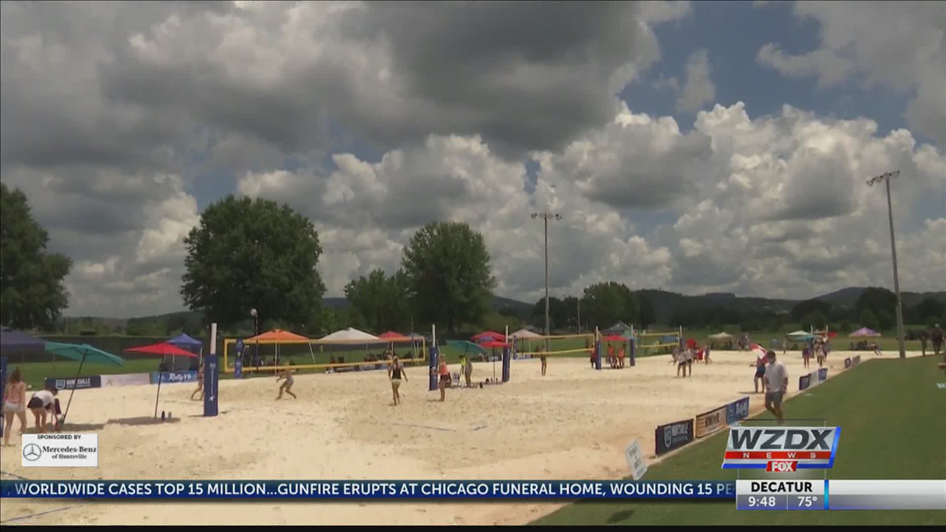 A national tournament in John Hunt Park is hosting over 300 sand volleyball teams from all across the country.