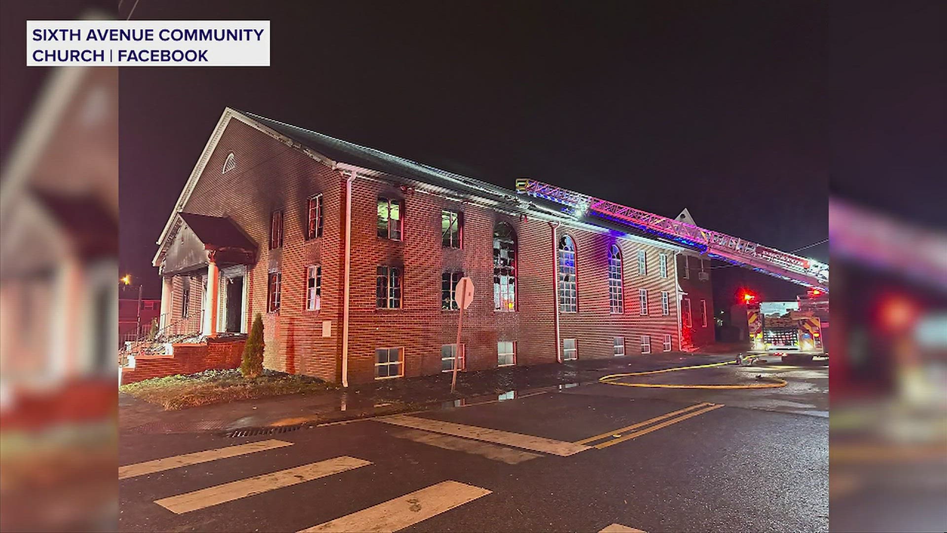 Sixth Avenue Community Church suffered heavy damage after a fire early New Year's morning.