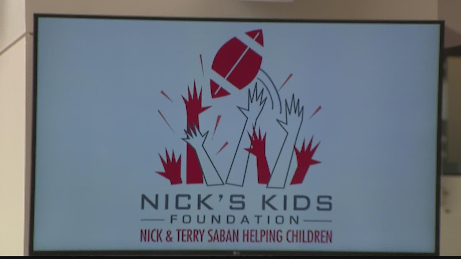 The annual Nick's Kids Foundation Luncheon was held on Wednesday afternoon in The North Zone at Bryant-Denny Stadium with checks totaling just over $572,000.