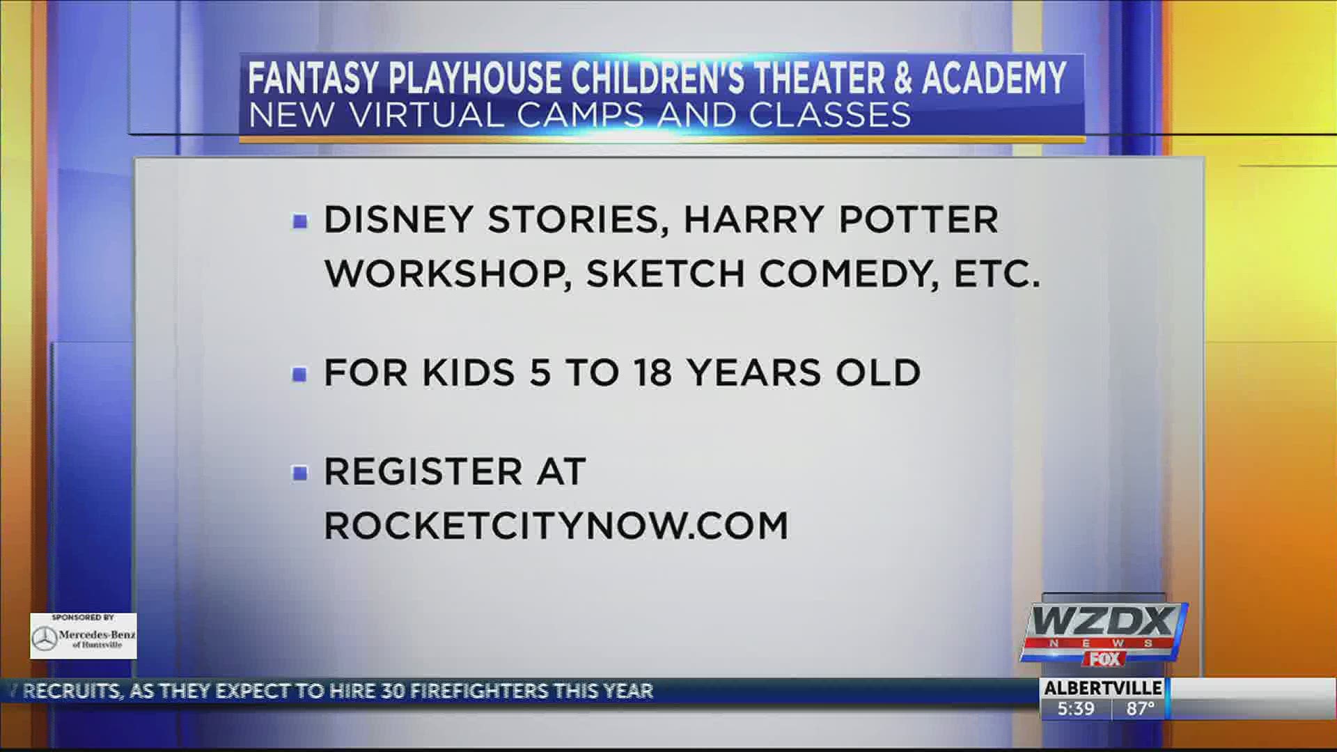 Kids 5-18 can experience sketch comedy, Broadway Bootcamp, Disney stories, and more.