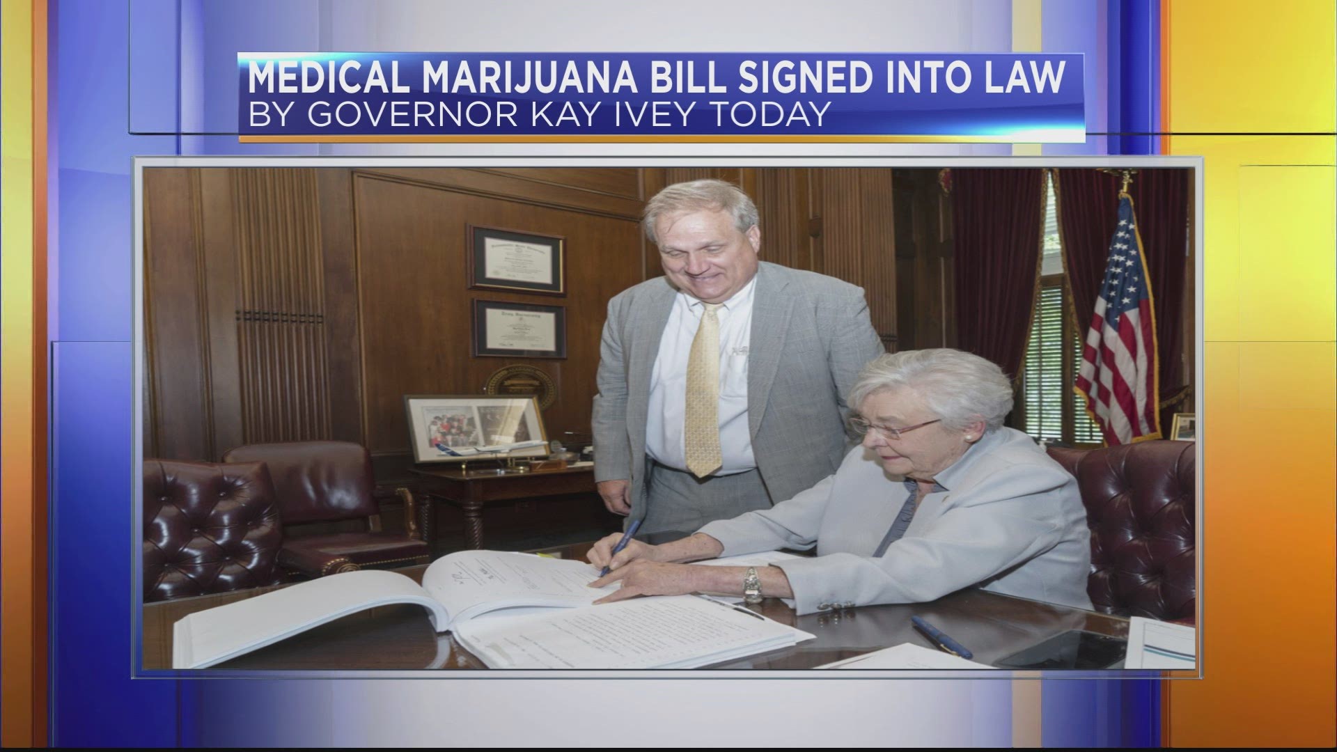 Gov. Kay Ivey on Monday signed into law a bill allowing for medical marijuana statewide.