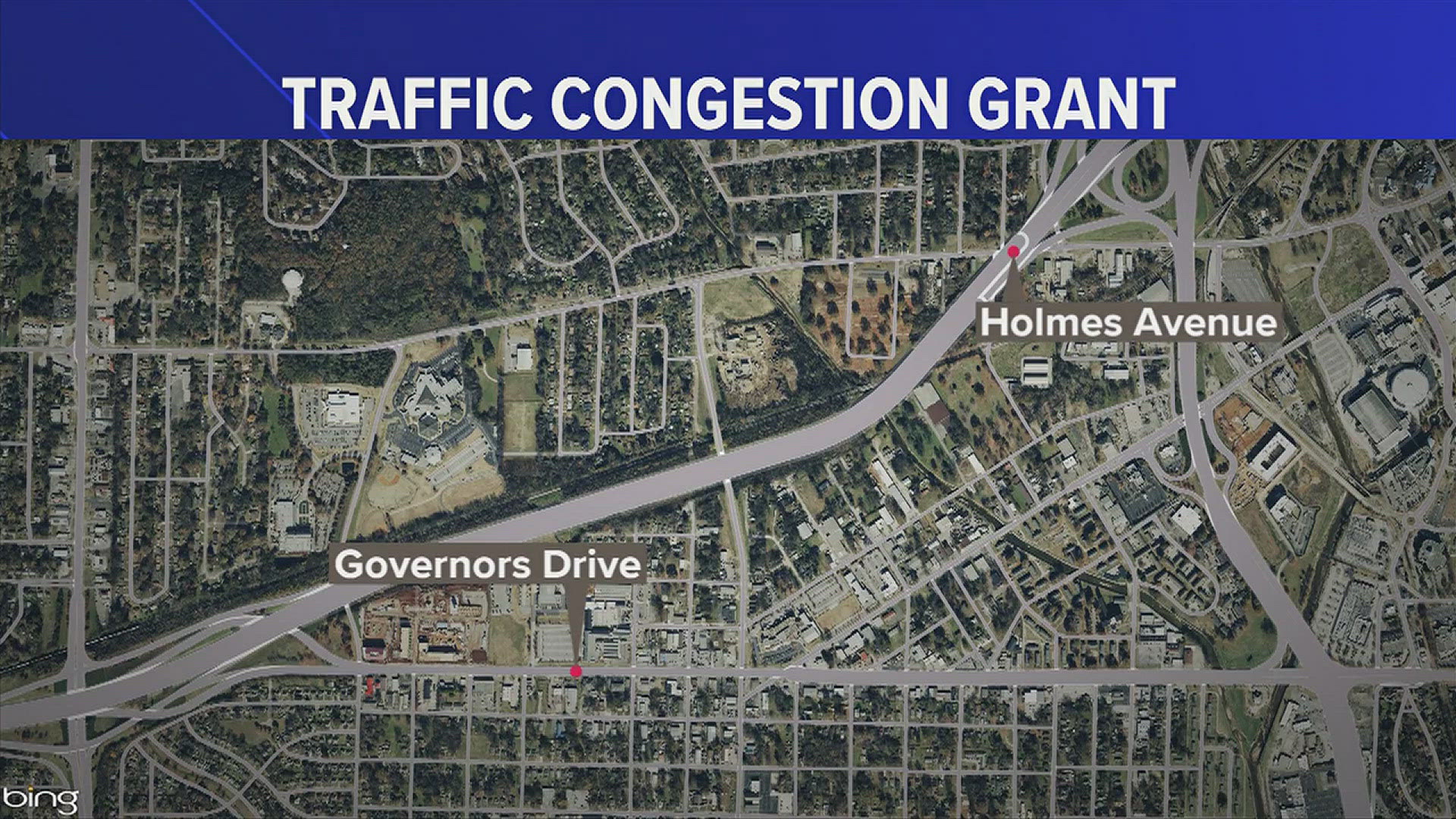 One grant would help pay for improvements on a 3.35-mile stretch of Holmes; the other would help fund a study for improvements on an 8.85-mile stretch of Governors.