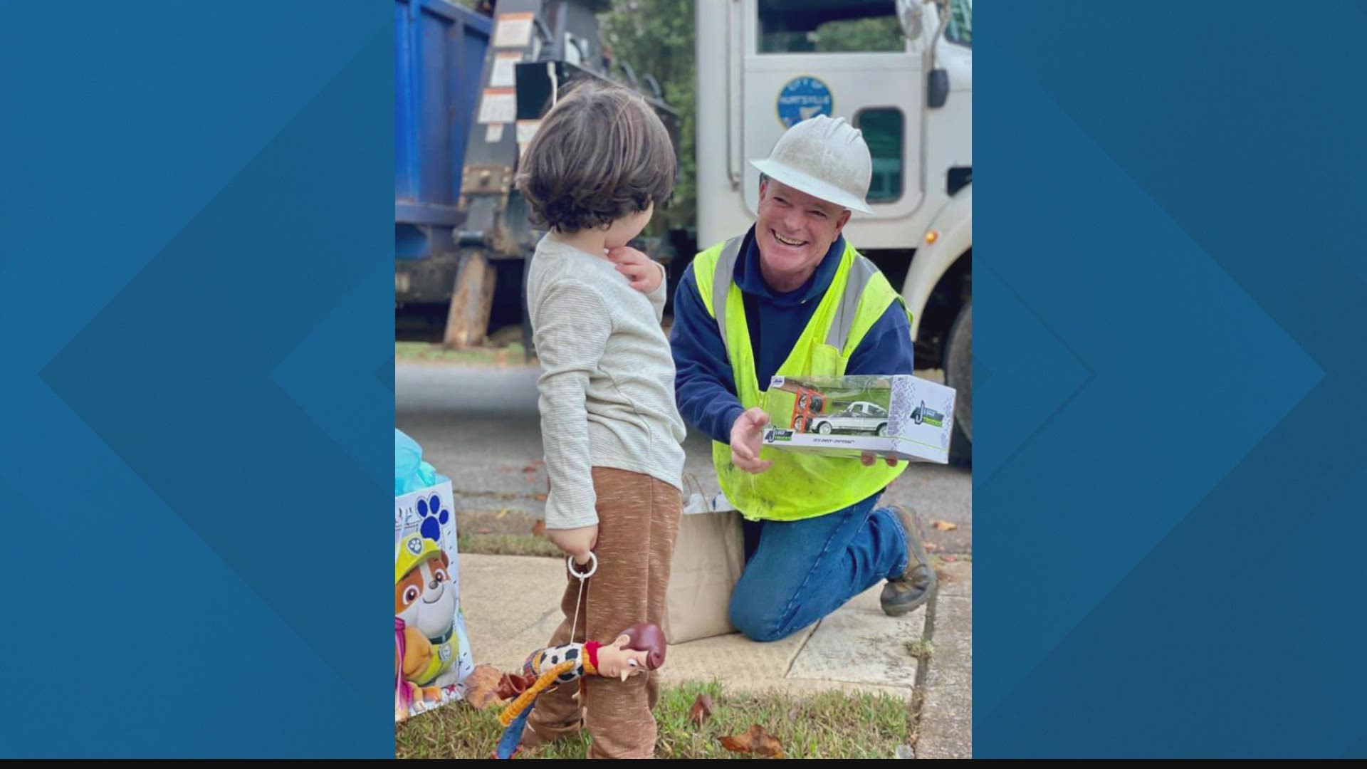 An unlikely friendship has formed between a 3-year-old boy and the Huntsville garbage truck driver that drives by his house every Tuesday.